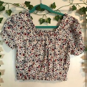 Floral print blouse